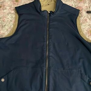 Tommy Bahama Vest/ Reversable blue & tan